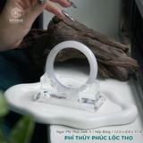  Vòng Khối Ngọc Phỉ Thúy Phúc Lộc Thọ Cao Cấp Bản Hẹ 12.6 x 8.8 x 57.8 (Không Kén Mệnh) 