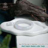  Vòng Khối Ngọc Phỉ Thúy Phúc Lộc Thọ Cao Cấp Bản Hẹ 12.6 x 8.8 x 57.8 (Không Kén Mệnh) 