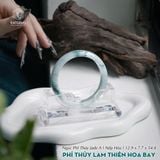 * Vòng Khối Ngọc Phỉ Thúy Lam Thiên Hoa Bay Cao Cấp Bản Hẹ 12.9 x 7.7 x 54.4 (Không Kén Mệnh) 