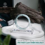  * Vòng Khối Ngọc Phỉ Thúy Lam Thiên Hoa Bay Cao Cấp Bản Hẹ 12.9 x 7.7 x 54.4 (Không Kén Mệnh) 