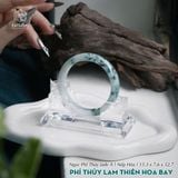  Vòng Khối Ngọc Phỉ Thúy Lam Thiên Hoa Bay Cao Cấp Bản Hẹ 13.3 x 7.6 x 52.7 (Không Kén Mệnh) 