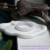  òng Khối Ngọc Phỉ Thúy Jade A Tím Tử La Lan - Xuân Đới Tài Cao Cấp Bản Hẹ 12 x 8.3 x 54.5 (Không Kén Mệnh) 
