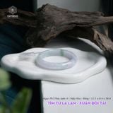  Vòng Khối Ngọc Phỉ Thúy Jade A Tím Tử La Lan - Xuân Đới Tài Cao Cấp Bản Hẹ 12.1 x 8.4 x 58.4 (Không Kén Mệnh) 