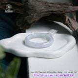  Vòng Khối Ngọc Phỉ Thúy Jade A Tím Tử La Lan - Xuân Đới Tài Cao Cấp Bản Hẹ 12.4 x 8.4 x 55.7 (Không Kén Mệnh) 