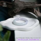  Vòng Khối Ngọc Phỉ Thúy Jade A Tím Tử La Lan - Xuân Đới Tài Cao Cấp Bản Hẹ 12.4 x 8.4 x 55.7 (Không Kén Mệnh) 