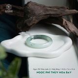  Vòng Khối Ngọc Phỉ Thúy Hoa Bay Cao Cấp Bản Hẹ 10.8 x 7.6 x 55.6 (Không Kén Mệnh) 