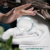  Vòng Khối Ngọc Phỉ Thúy Lam Thiên Hoa Bay Cao Cấp Bản Oval 12.5x 6 x 48.3 x 54.1 (Không Kén Mệnh) 