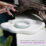  Vòng Khối Ngọc Phỉ Thúy Jade A Tím Tử La Lan - Xuân Đới Tài Cao Cấp Bản Hẹ 12.7 x 7.3 x 53.9 (Không Kén Mệnh) 