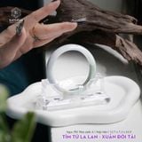  Vòng Khối Ngọc Phỉ Thúy Jade A Tím Tử La Lan - Xuân Đới Tài Cao Cấp Bản Hẹ 12.7 x 7.3 x 53.9 (Không Kén Mệnh) 