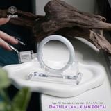  Vòng Khối Ngọc Phỉ Thúy Jade A Tím Tử La Lan - Xuân Đới Tài Cao Cấp Bản Hẹ 11..7 x 7.7 x 53.8 (Không Kén Mệnh) 