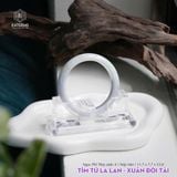  Vòng Khối Ngọc Phỉ Thúy Jade A Tím Tử La Lan - Xuân Đới Tài Cao Cấp Bản Hẹ 11..7 x 7.7 x 53.8 (Không Kén Mệnh) 
