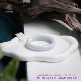  Vòng Khối Ngọc Phỉ Thúy Jade A Tím Tử La Lan - Xuân Đới Tài Cao Cấp Bản Hẹ 11..7 x 7.7 x 53.8 (Không Kén Mệnh) 
