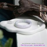  Vòng Khối Ngọc Phỉ Thúy Jade A Tím Tử La Lan - Xuân Đới Tài Cao Cấp Bản Hẹ 12.2 x 8.4 x 55.8 (Không Kén Mệnh) 