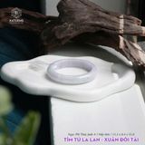  Vòng Khối Ngọc Phỉ Thúy Jade A Tím Tử La Lan - Xuân Đới Tài Cao Cấp Bản Hẹ 12.2 x 8.4 x 55.8 (Không Kén Mệnh) 