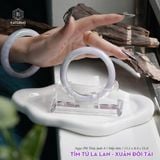  Vòng Khối Ngọc Phỉ Thúy Jade A Tím Tử La Lan - Xuân Đới Tài Cao Cấp Bản Hẹ 12.2 x 8.4 x 55.8 (Không Kén Mệnh) 