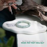  Vòng Khối Ngọc Phỉ Thúy Hoa Bay Cao Cấp Bản Hẹ 8.3 x 7.2 x 50.6 (Không Kén Mệnh) 