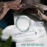 Vòng Khối Ngọc Phỉ Thúy Hoa Bay Cao Cấp Bản Hẹ 8.3 x 7.2 x 50.6 (Không Kén Mệnh) 