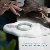  Vòng Khối Ngọc Phỉ Thúy Hoa Bay Cao Cấp Bản Hẹ 8.3 x 7.2 x 50.6 (Không Kén Mệnh) 