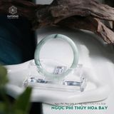  Vòng Khối Ngọc Phỉ Thúy Hoa Bay Cao Cấp Bản Đũa 7.5 x 7.5 x 53.8 (Không Kén Mệnh) 
