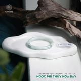  Vòng Khối Ngọc Phỉ Thúy Hoa Bay Cao Cấp Bản Đũa 7.5 x 7.5 x 53.8 (Không Kén Mệnh) 