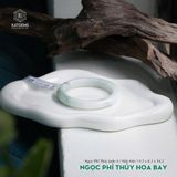  Vòng Khối Ngọc Phỉ Thúy Hoa Bay Cao Cấp Bản Hẹ 9.5 x 8.3 x 54.2 (Không Kén Mệnh) 