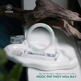  Vòng Khối Ngọc Phỉ Thúy Hoa Bay Cao Cấp Bản Hẹ 9.5 x 8.3 x 54.2 (Không Kén Mệnh) 