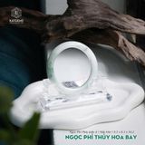 Vòng Khối Ngọc Phỉ Thúy Hoa Bay Cao Cấp Bản Hẹ 9.5 x 8.3 x 54.2 (Không Kén Mệnh) 
