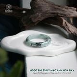  Vòng Khối Ngọc Phỉ Thúy Mặc Ảnh Hoa Bay Cao Cấp Bản Hẹ 12 x 7.5 x 51.8 (Không Kén Mệnh) 