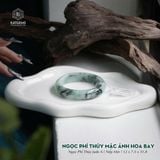  Vòng Khối Ngọc Phỉ Thúy Mặc Ảnh Hoa Bay Cao Cấp Bản Hẹ 12 x 7.5 x 51.8 (Không Kén Mệnh) 