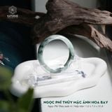 Vòng Khối Ngọc Phỉ Thúy Mặc Ảnh Hoa Bay Cao Cấp Bản Hẹ 12 x 7.5 x 51.8 (Không Kén Mệnh) 