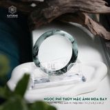 Vòng Khối Ngọc Phỉ Thúy Mặc Ảnh Hoa Bay Cao Cấp Bản Hẹ 11.2 x 8.2 x 61.2 (Không Kén Mệnh) 