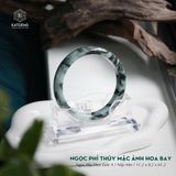  Vòng Khối Ngọc Phỉ Thúy Mặc Ảnh Hoa Bay Cao Cấp Bản Hẹ 11.2 x 8.2 x 61.2 (Không Kén Mệnh) 