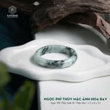  Vòng Khối Ngọc Phỉ Thúy Mặc Ảnh Hoa Bay Type B Bản Hẹ 12 x 8 x 53 (Không Kén Mệnh) 
