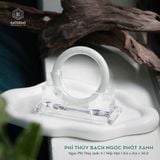  Vòng Khối Phỉ Thúy Bạch Ngọc Phớt Xanh Cao Cấp Bản Đũa 8.6 x 8.6 x 50.8 (Không Kén Mệnh) 