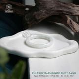  Vòng Khối Phỉ Thúy Bạch Ngọc Phớt Xanh Cao Cấp Bản Đũa 8.6 x 8.6 x 50.8 (Không Kén Mệnh) 