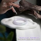  Vòng Khối Ngọc Phỉ Thúy Jade A Tím Tử La Lan - Xuân Đới Tài Cao Cấp Bản Hẹ 12.1 x 8.5 x 57 (Không Kén Mệnh) 