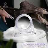  Vòng Khối Ngọc Phỉ Thúy Jade A Tím Tử La Lan - Xuân Đới Tài Cao Cấp Bản Hẹ 12.1 x 8.5 x 57 (Không Kén Mệnh) 