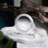  Vòng Khối Ngọc Phỉ Thúy Jade A Tím Tử La Lan - Xuân Đới Tài Cao Cấp Bản Hẹ 12.1 x 8.5 x 57 (Không Kén Mệnh) 