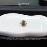  Nhẫn Tỳ Hưu Đại Cát Lam Ngọc Thiên Nhiên Vàng Trang Sức (Không Kén Mệnh) - Thiết Kế Độc Quyền 