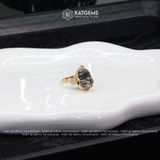  Nhẫn Tỳ Hưu Đại Cát Đá Thạch Anh Tóc Đen Thiên Nhiên Vàng Trang Sức (Thủy, Mộc) - Thiết Kế Độc Quyền 
