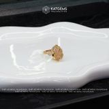  Nhẫn Tỳ Hưu Đại Cát Đá Thạch Anh Tóc Vàng Thiên Nhiên Vàng Trang Sức (Kim, Thổ) - Thiết Kế Độc Quyền 