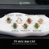  Nhẫn Tỳ Hưu Đại Cát Lam Ngọc Thiên Nhiên Vàng Trang Sức (Không Kén Mệnh) - Thiết Kế Độc Quyền 