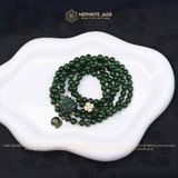  Vòng Chuỗi Cuốn 5 Ngọc Bích Canada Cao Cấp Vip 6Ly Mix Bà Hồ Ly Chúa, Cỏ 4 Lá, Túi Tiền (Không Kén Mệnh) 