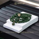  Vòng Chuỗi Cuốn 5 Ngọc Bích Canada Cao Cấp Vip 6Ly Mix Bà Hồ Ly Chúa, Cỏ 4 Lá, Túi Tiền (Không Kén Mệnh) 