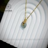  Mặt Dây Chuyền Ngọc Hoa Bay Đồng Điếu Mix Hồ Ly (Không Kén Mệnh) 