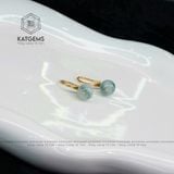  Khuyên Tai Kim Tâm Như Ý Vàng Trang Sức Ngọc Phỉ Thúy Hoa Bay (Không Kén Mệnh) 