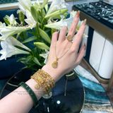  Mặt Dây Chuyền Tỳ Hưu Thạch Anh Tóc Vàng (Thổ, Kim) 