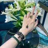  Mặt Dây Chuyền Tỳ Hưu Thạch Anh Tóc Đen (Thuỷ, Mộc) 