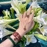  Mặt Dây Chuyền Hồ Ly Đá Thạch Anh Tóc Đỏ (Thổ, Hỏa) 