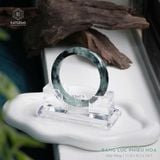  Vòng Khối Ngọc Phỉ Thúy Jade A Băng Lục Phiêu Hoa Cao Cấp Bản Hẹ 11.8 x 8.2 x 54.5 (Không Kén Mệnh) 
